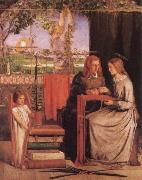 Dante Gabriel Rossetti Girlhood of Mary Virgin Spain oil painting artist